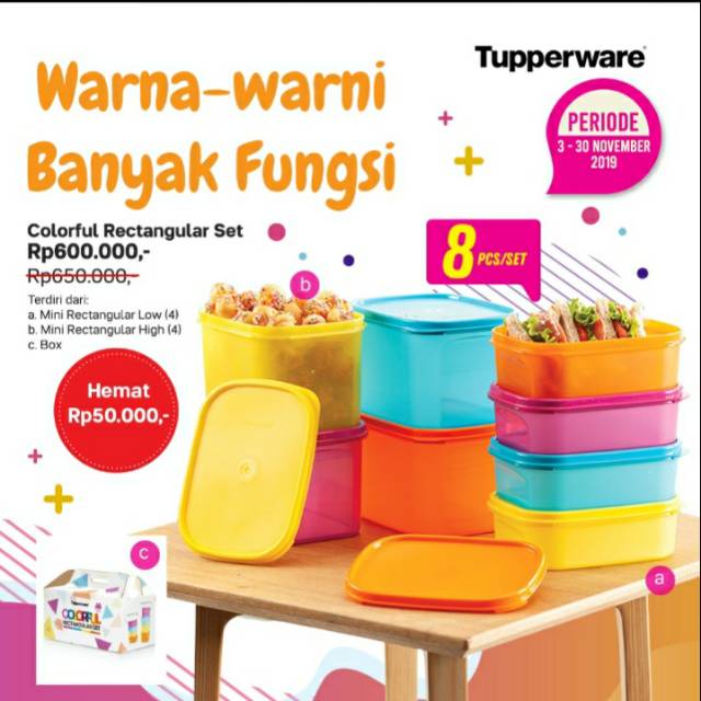 Colorful Rectangular Set