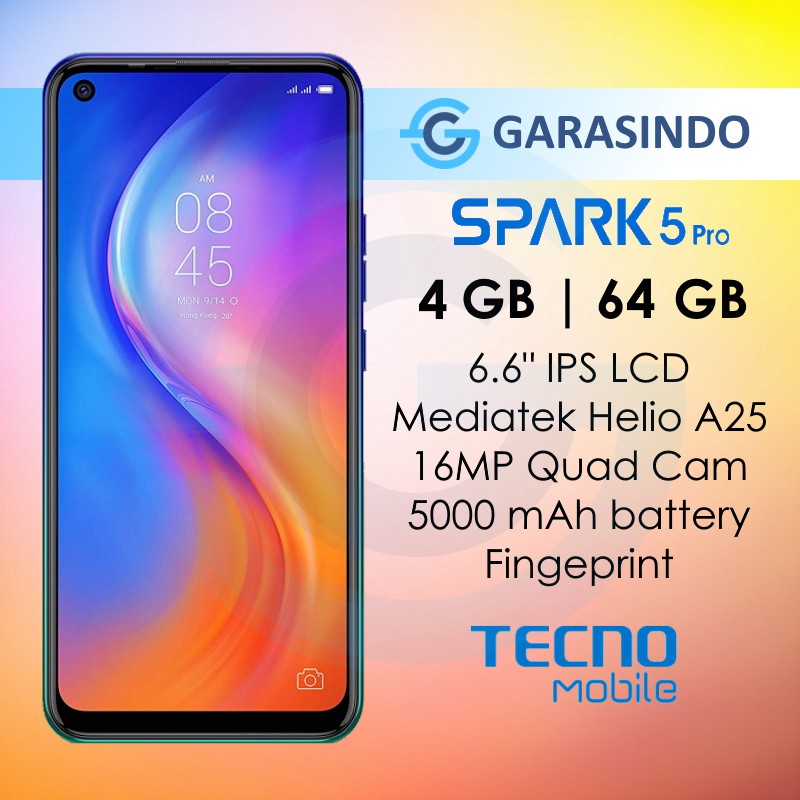 Tecno Spark 5 Pro 4/64 GB Garansi Resmi