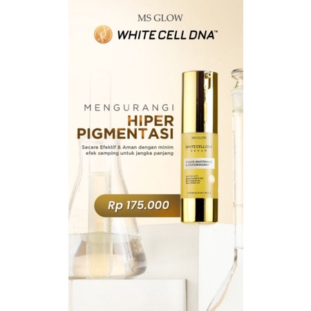 MS Glow Serum White Cell dna 100% original serum wajah wanita