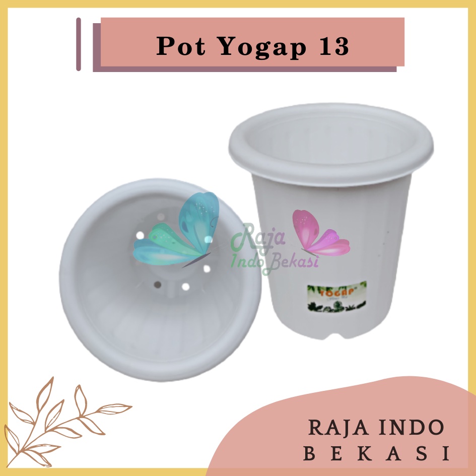 Pot Yogap 13 Putih Pot Tinggi Tebal Grosir Pot Yogap 10 13 15 17 18 Murah