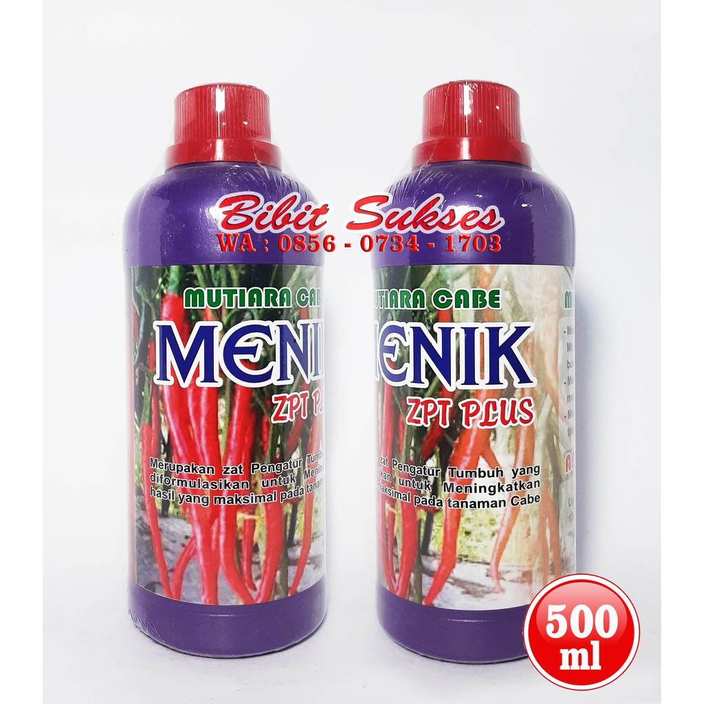 Jual Pupuk Menik Zpt Plus 500ml Pupuk Untuk Cabai Shopee Indonesia 1878