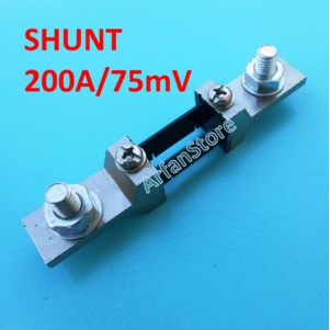 Shunt Resistor 200A 75mV Untuk Ammeter Display Digital Ampere Meter