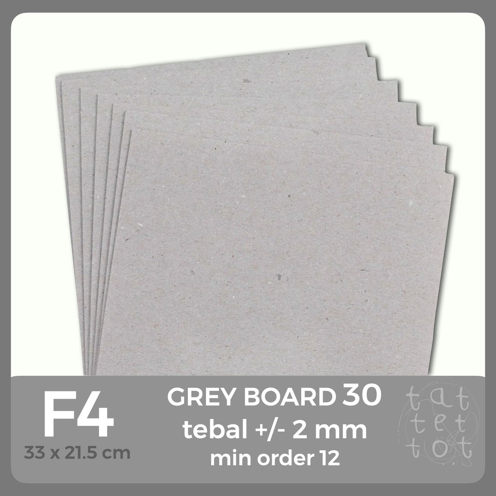 

BOT ABU NO 30 FOLIO GREY BOARD TEBAL 1.5-2mm