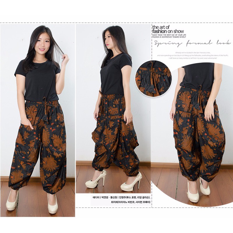 SB Collection Celana Panjang Virya Longpants Aladin Joger Batik Wanita