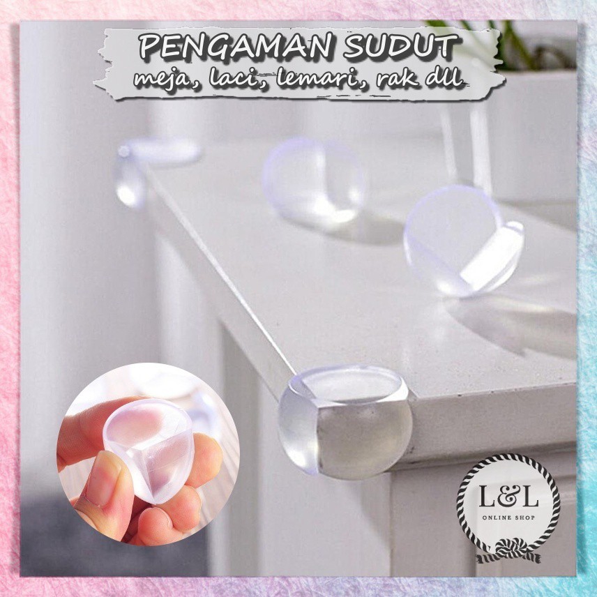 Pelindung Sudut Meja | Pengaman Sudut Meja | Pelindung Siku Meja | Pengaman Siku Meja Silikon Oval