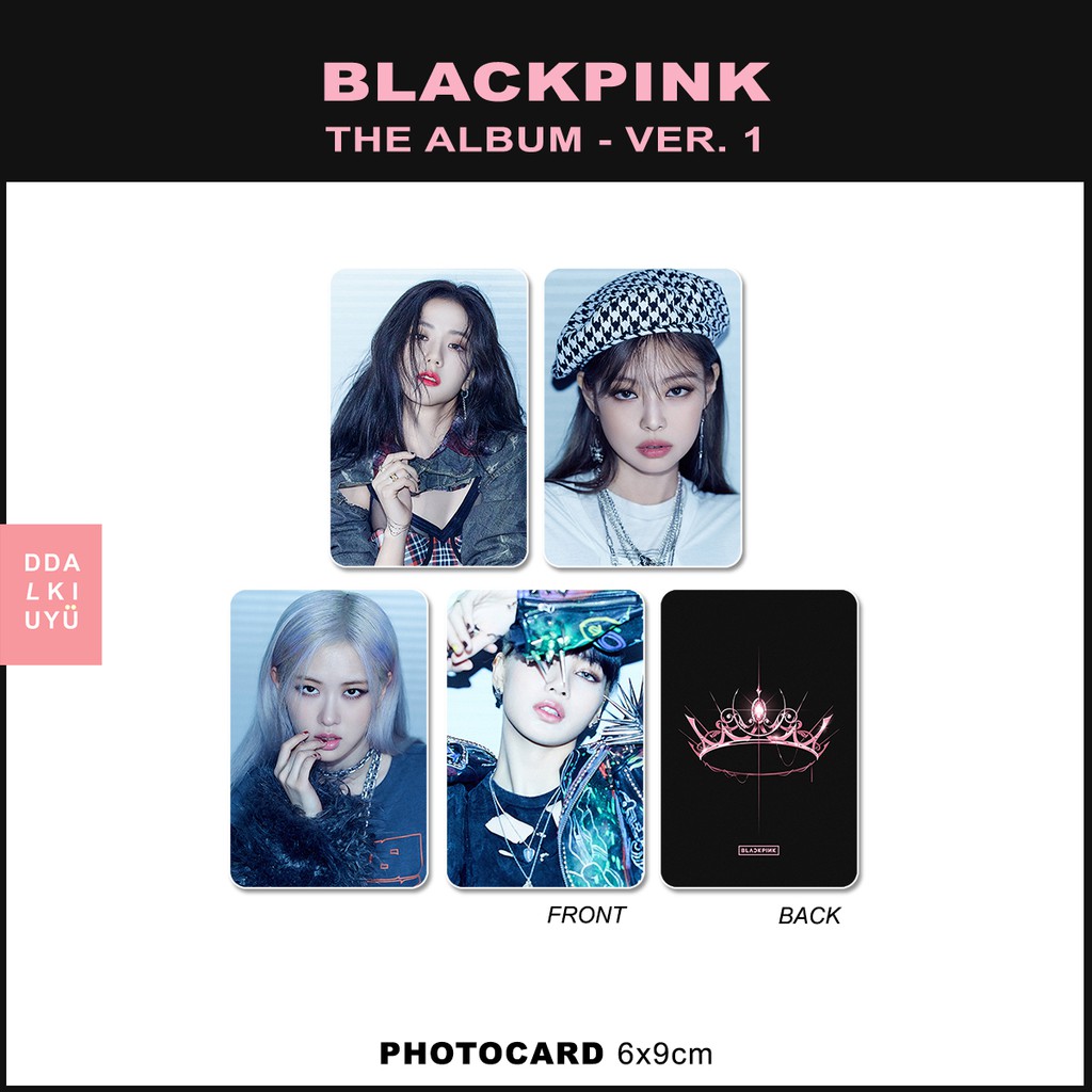 BLACKPINK THE ALBUM pc kpop unoff photocard 2 sisi jisoo jennie rose lisa