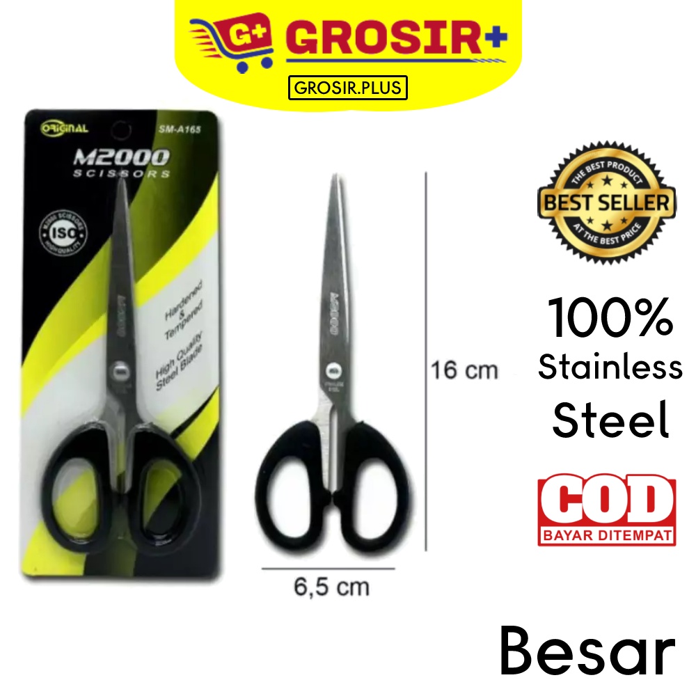 

1 pcs Gunting Besar Stainless Steel 16 cm / Gunting Solid Steel Besar Grosir Murah Kuat & Tajam Awet