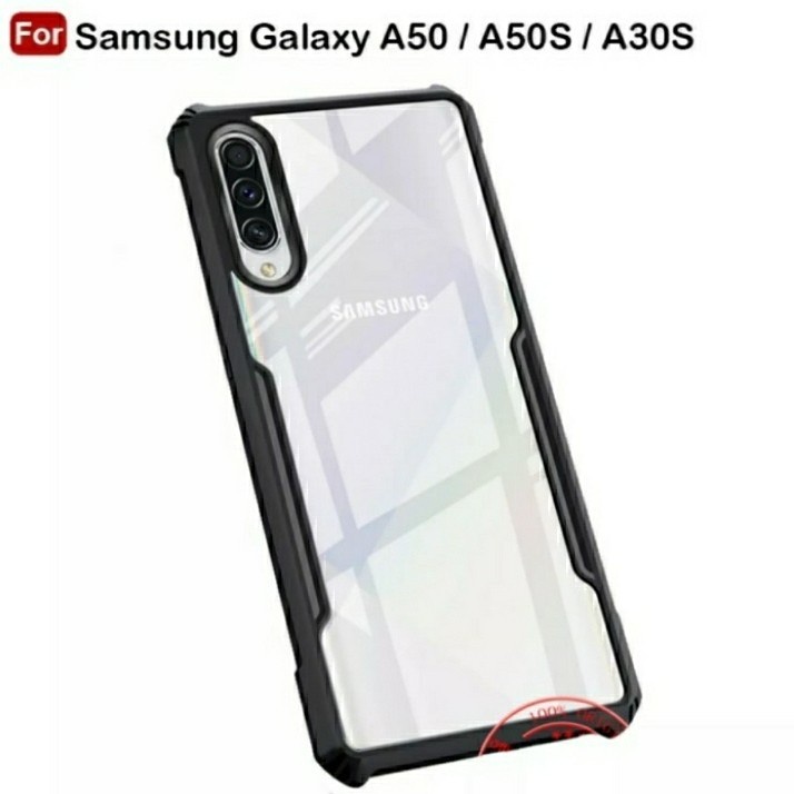 SAMSUNG A03 A03S A03 CORE Hard Case Fusion Shockproof Clear Armor Bumper WHITECELL-