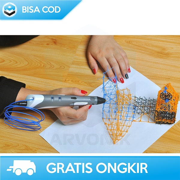 3D PEN PENA MELUKIS GAMBAR PADA PRINTING BERKUALITAS ORIGINAL MURAH