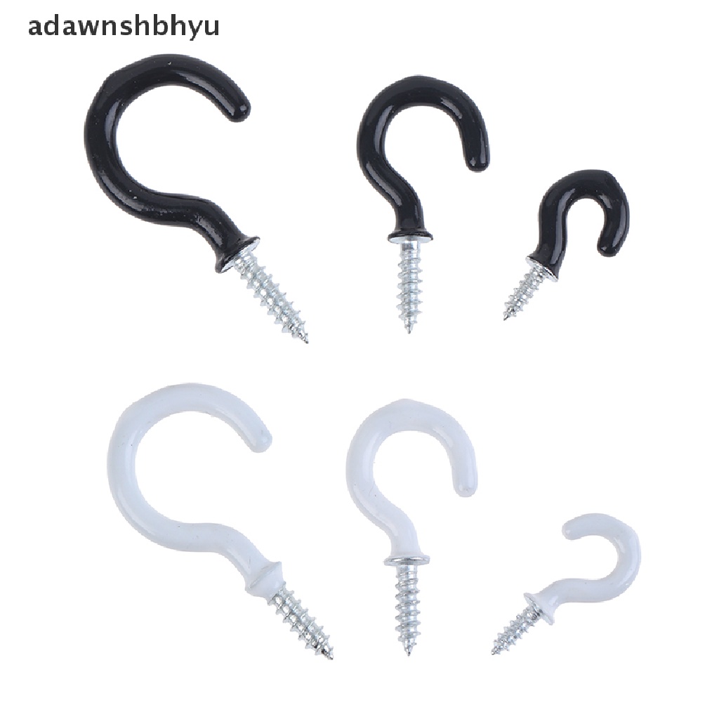 Adawnshbhyu 10Pcs Mug Shouldered Hanger Cup Hooks Heavy Duty Screw-In Ceiling Hooks Cup