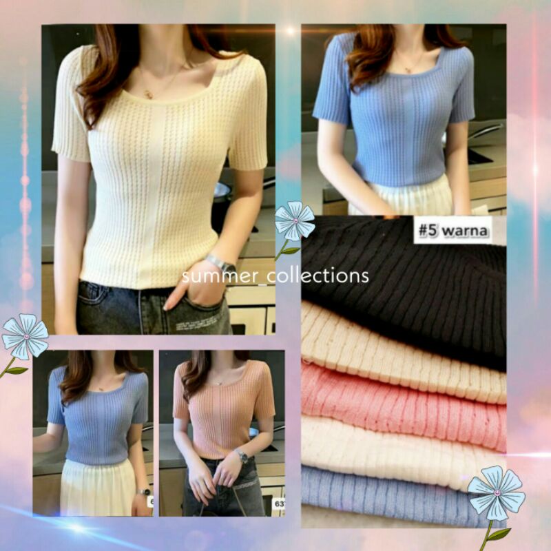 SC-10011 ALORA TOP IMPORT | Atasan Rajut Import | Baju Wanita Import | Atasan Wanita | Baju Rajut Wa
