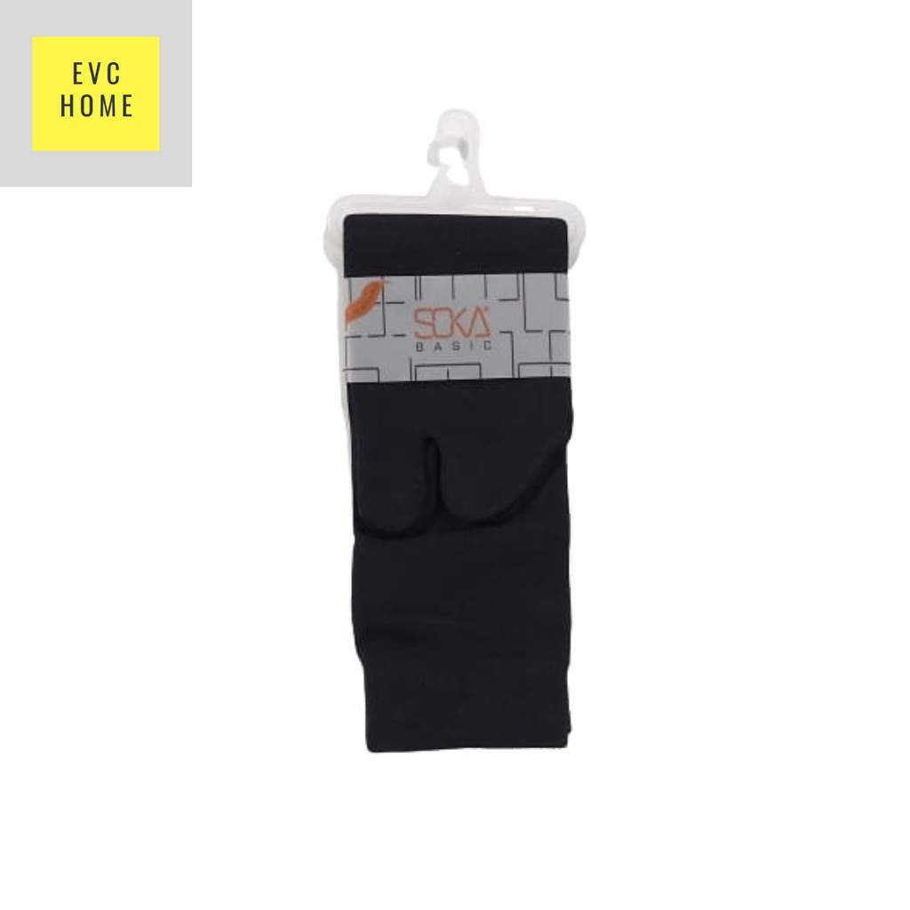 EVCHOME Kaos Kaki Soka Jempol M Basic - Kaos Kaki muslim - Kaos kaki wanita - Original-Hitam