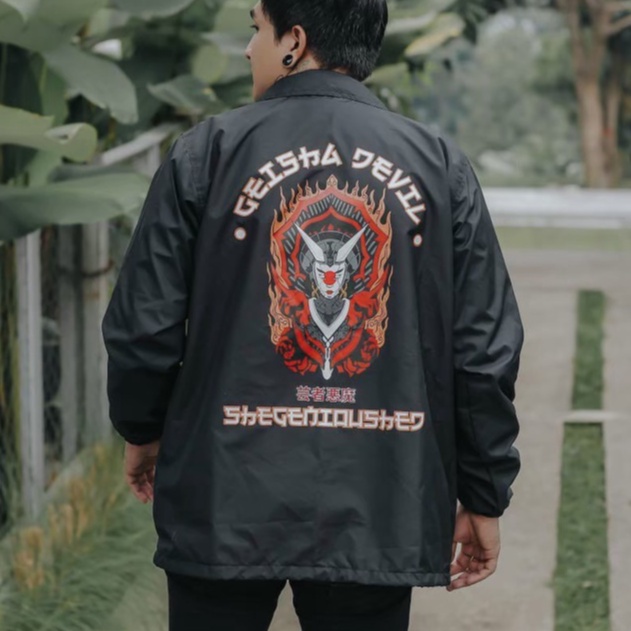 Jaket Coach Japan printing gambar naga original genius/ Jaket Coach Pria / Jaket Coach JapanJaket Coach Original Motif Full Printing Bahan Parasut All Size Fit To XL