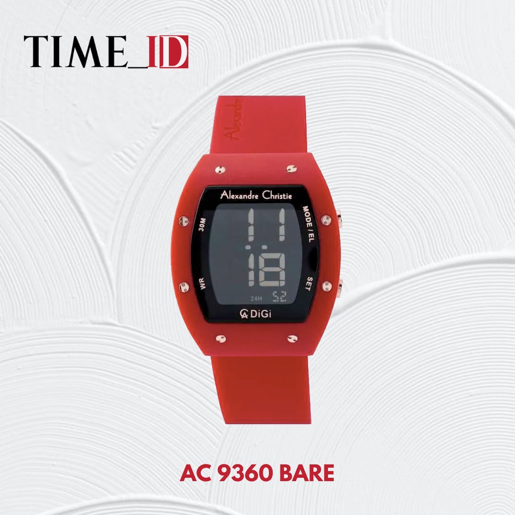 Jam Tangan Alexandre Christie AC 9360 Digital Red Wanita
