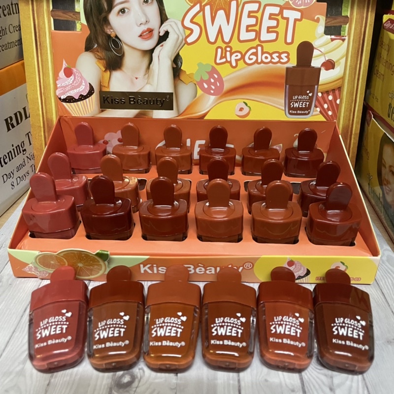 LIPGLOSS KISS BEAUTY SWEET ( ICE CREAM )