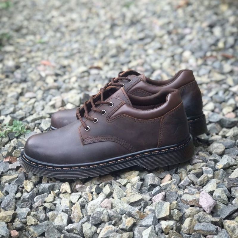 Sepatu Kulit Pria Formal/ Docmart 3 Holes Pria Kulit Asli/Docmart Pria/Sepatu Kulit/Sepatu Pentopel