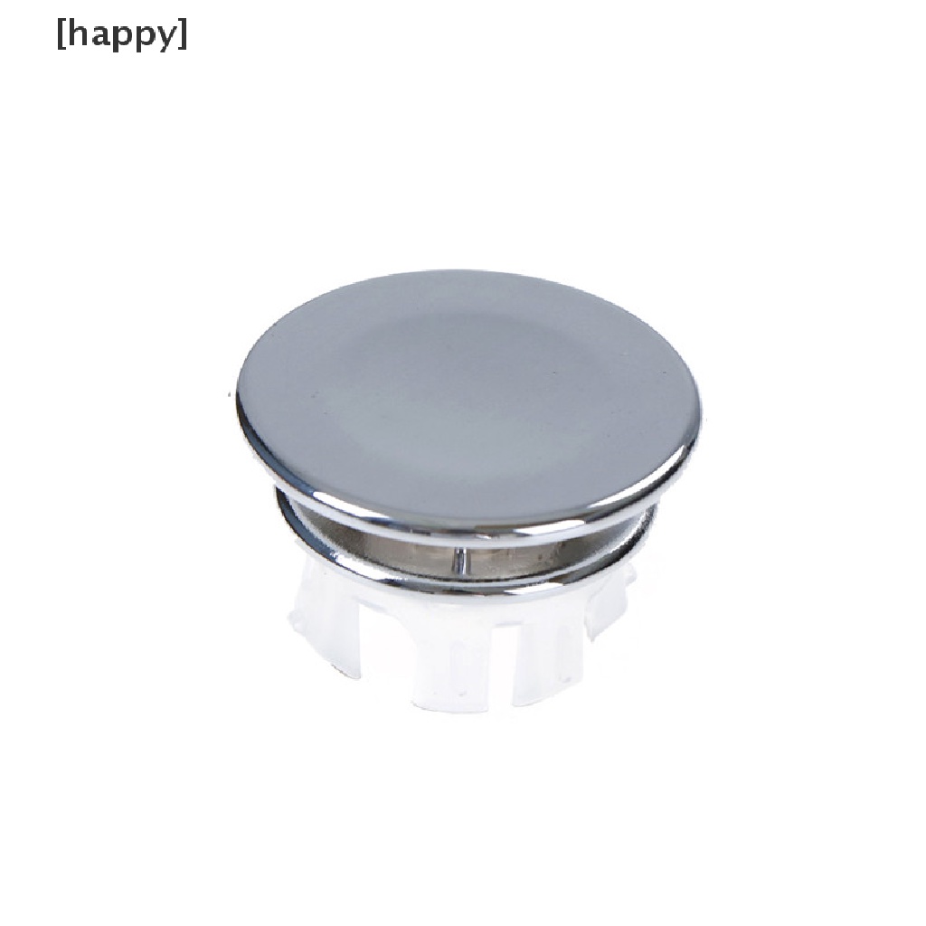 HA 2PCS Round Overflow Cover Tidy Trim Chrome Bathroom Basin Sink Spare Replacement ID