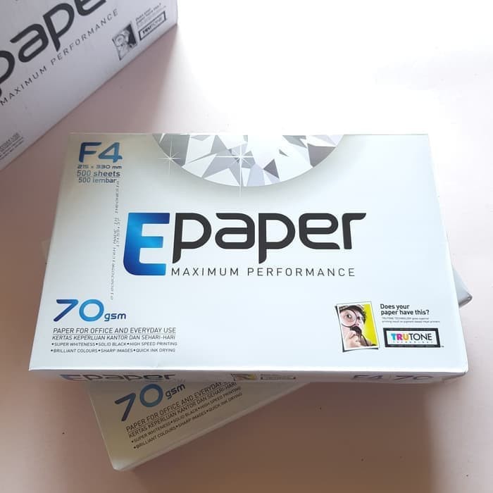 

KERTAS MURAH HVS EPAPER F4 70gr