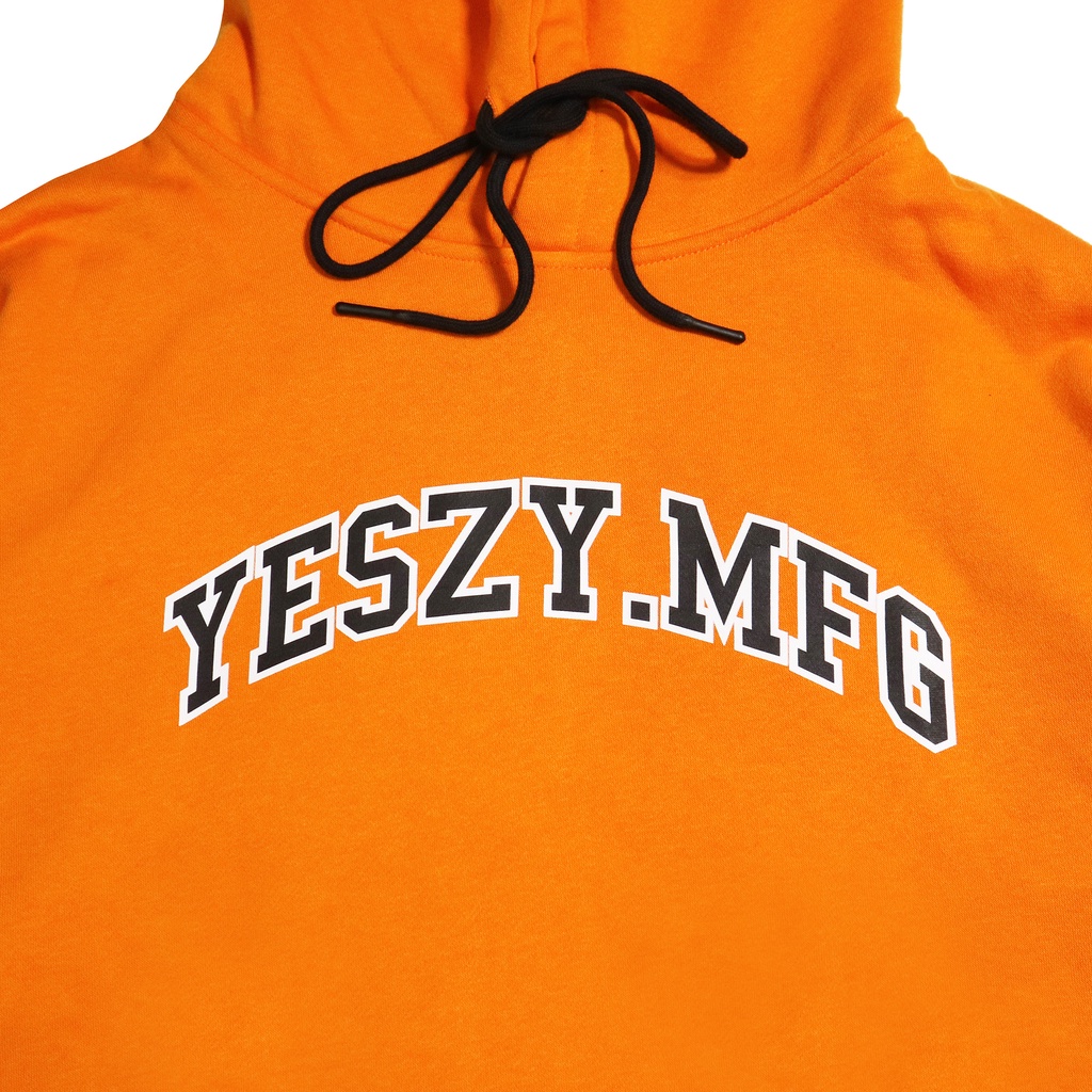 YESZY.MFG Hoodie Orange Almighty F Black White