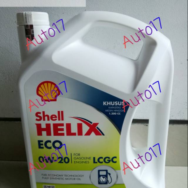 OLI MOBIL LCGC SHELL HELIX ECO 0W-20 ORIGINAL RESMI BARCODE