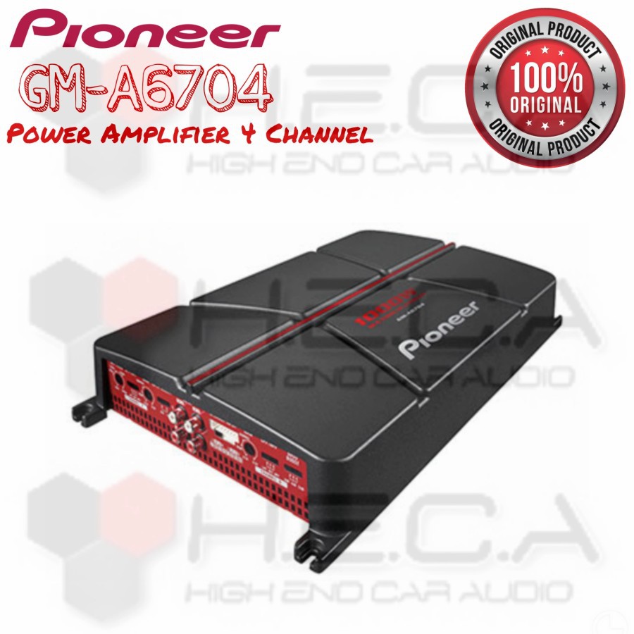 PIONEER GM-A6704 Power Amplifier 4Ch Audio Mobil 4-Channel GMA6704