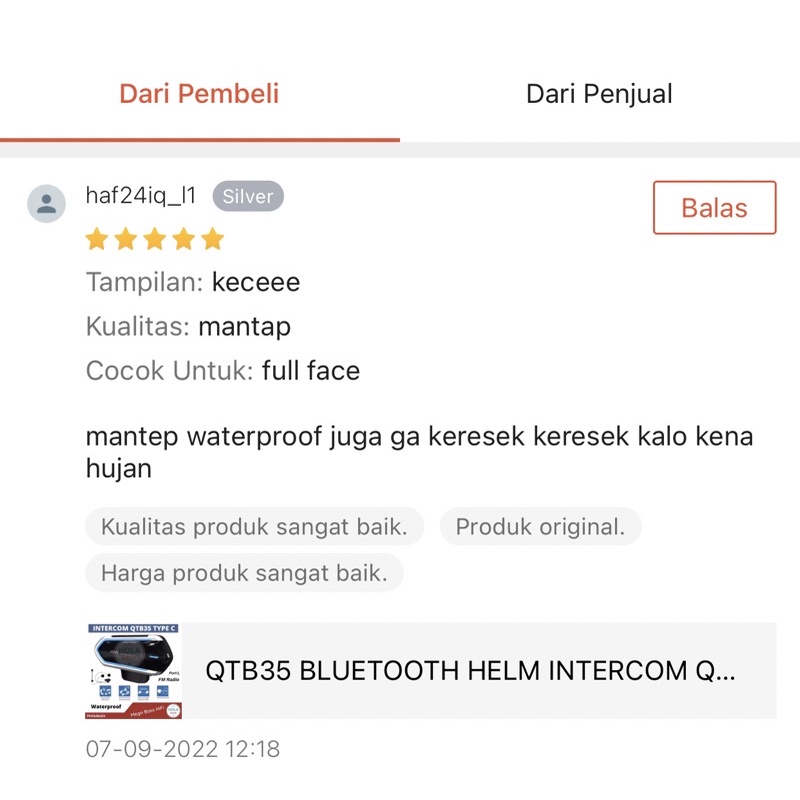 QTB35 BLUETOOTH HELM INTERCOM QTB35 ALTERNATIF INTERCOM B35 MURAH ORIGINAL-7