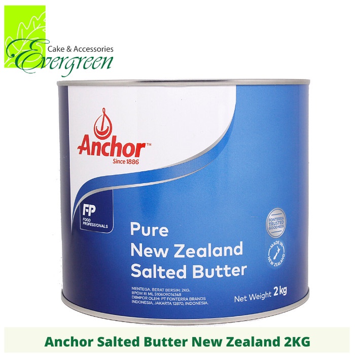 

Da2011Ca Anchor Mentega Asin Salted Butter New Zealand 2Kg Xa201As