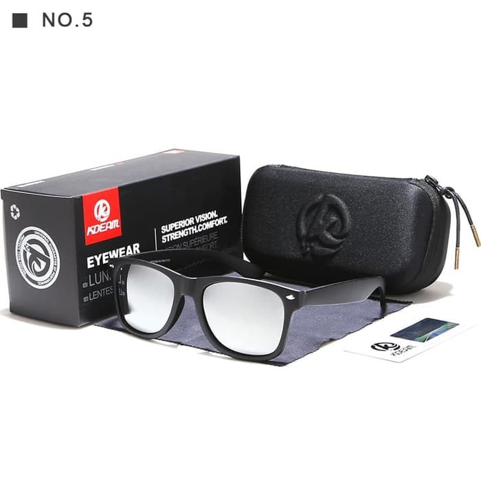 KADEAM UV400 Polarized Sunglasses KACAMATA LARI - SILVER LENS