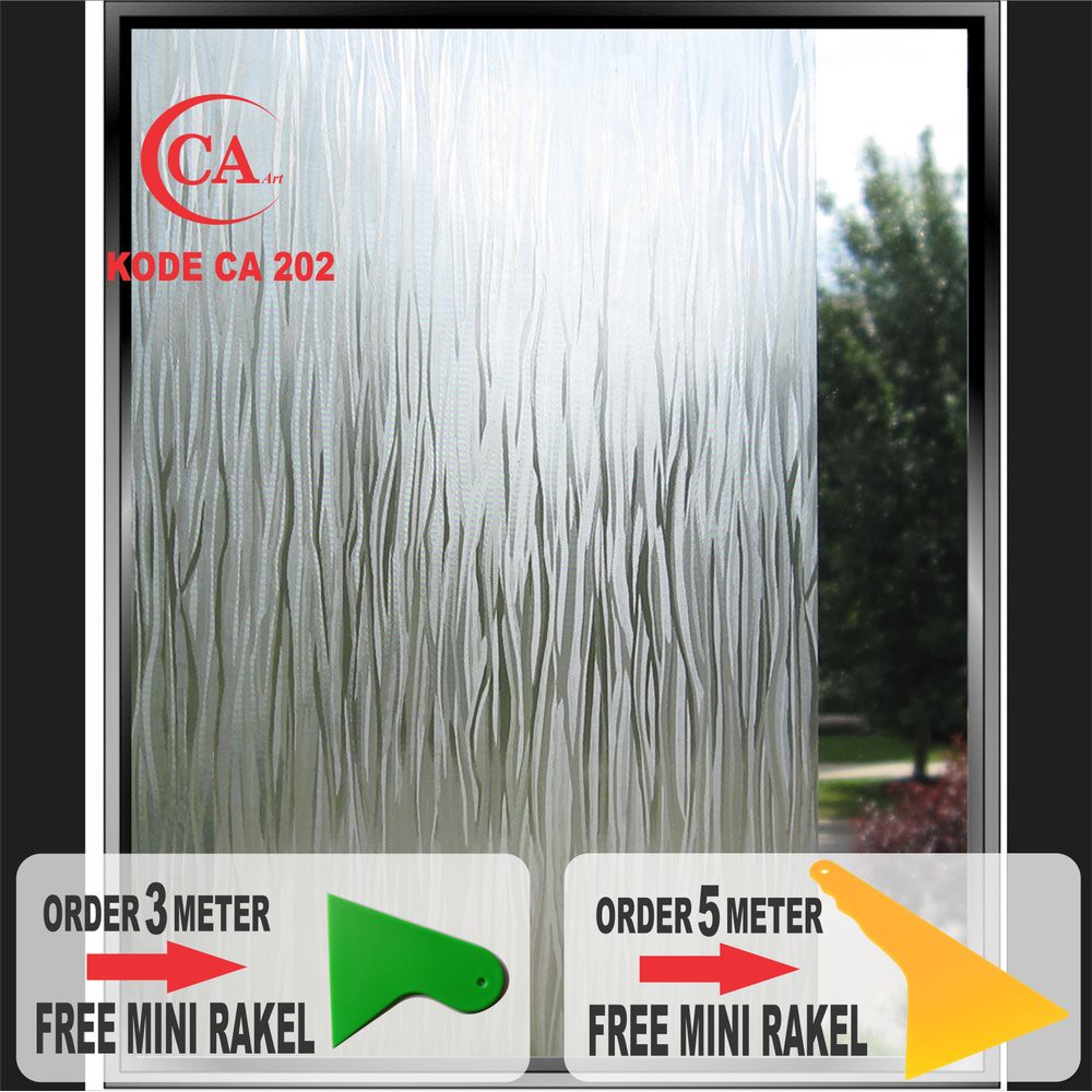 Jual STIKER KACA MOTIF AIR Diskon