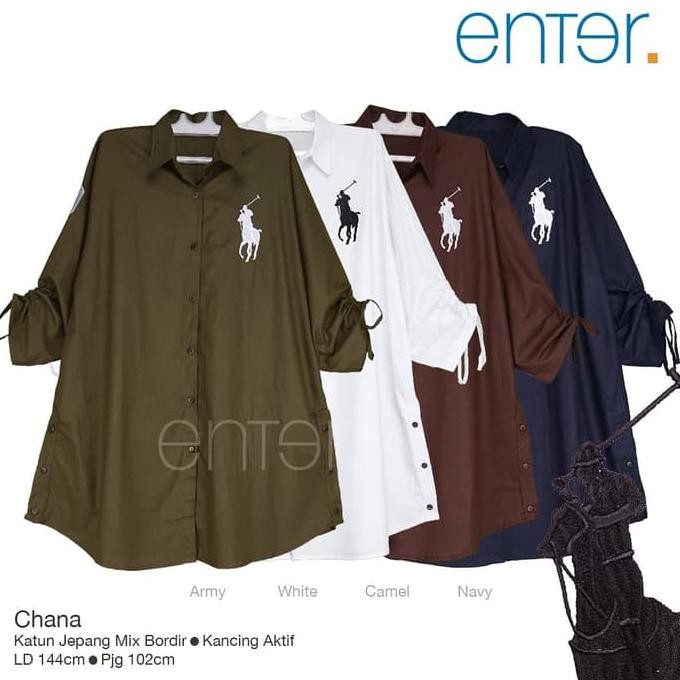 CHANA TUNIK POLOS JUMBO SIZE XXXL LD 144 IMPORT NEW OKTOBER