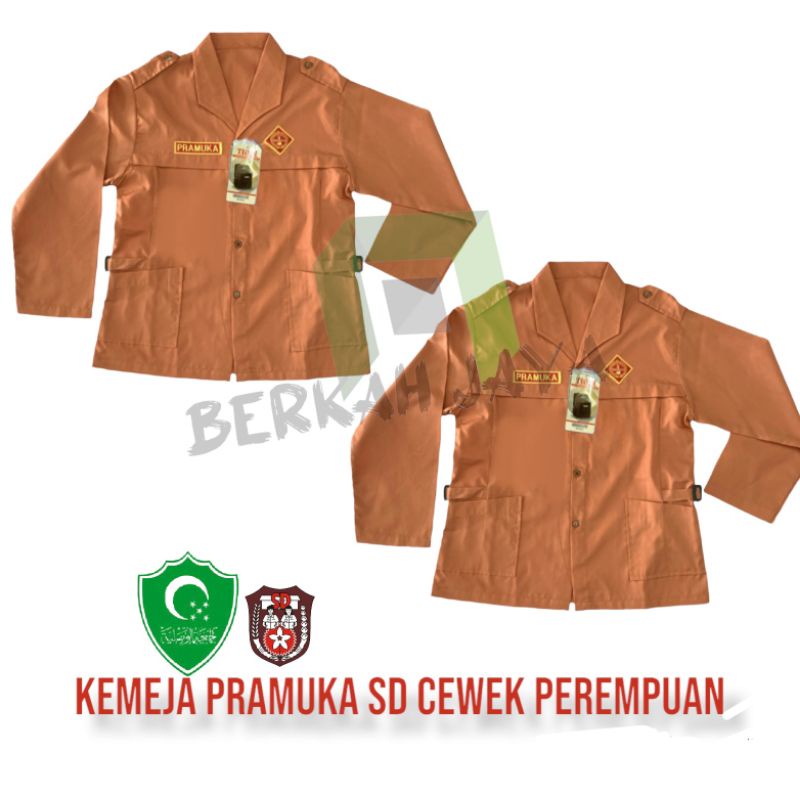 TIOTI Seragam PRAMUKA PEREMPUAN CEWEK SD PANJANG