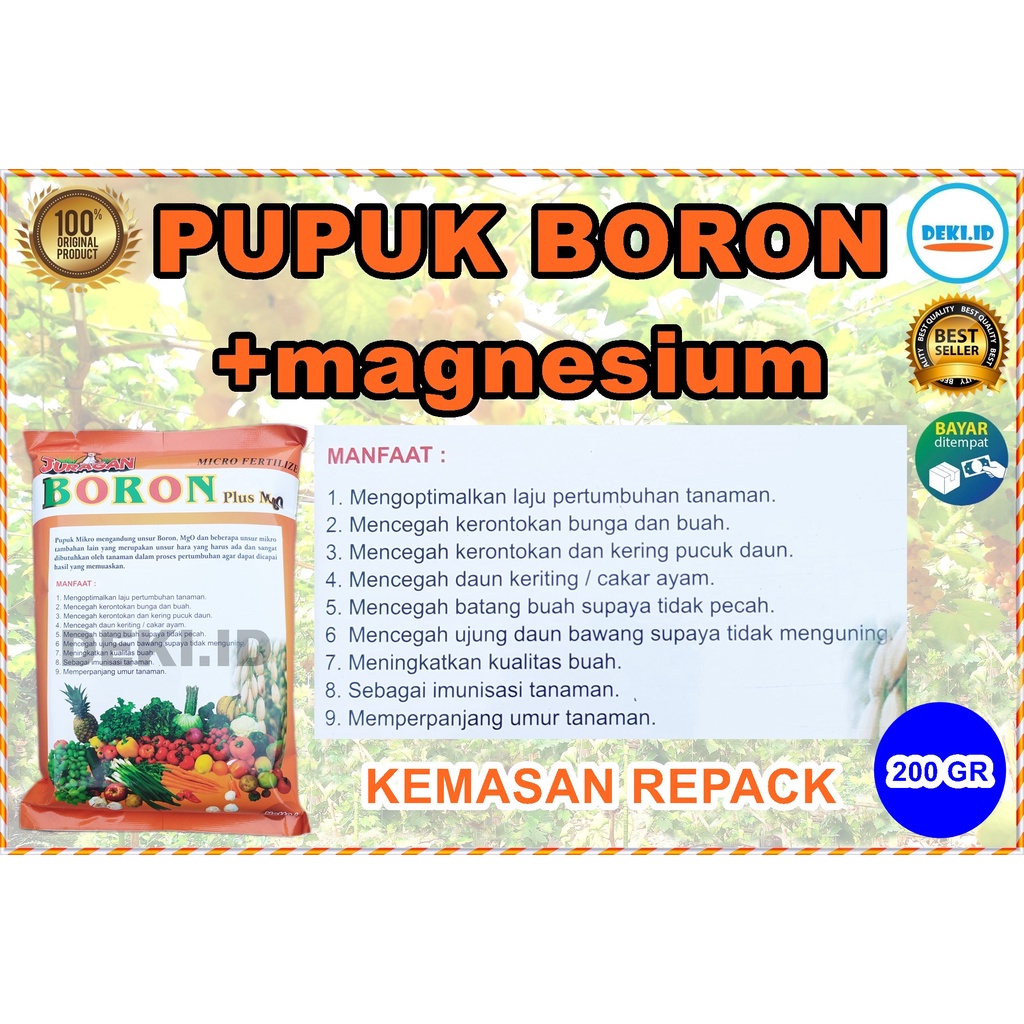 Jual Pupuk Boron Plus Magnesium Juragan Gr Repack Micro Fertilizer