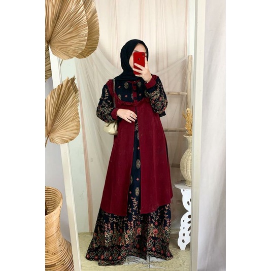 gamis rompi, gamis rompi lepas, gamis rayon, gamis rayon prodo, gamis murah, gamis remaja, gamis ter
