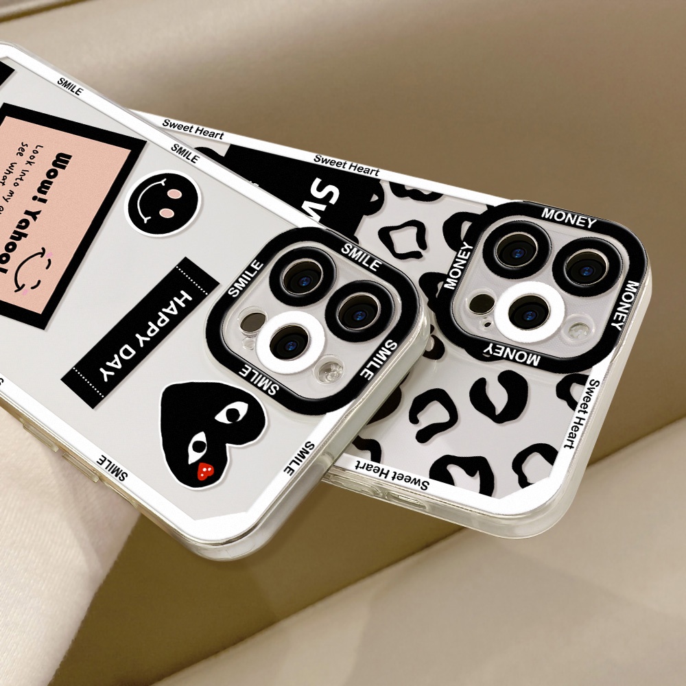 Soft Case TPU Transparan Motif Kartun Angel Eye Untuk iPhone 11 12 13 Pro Max X XR XS Max 13 12 Mini 7 8 Plus SE 2020 SE 2022