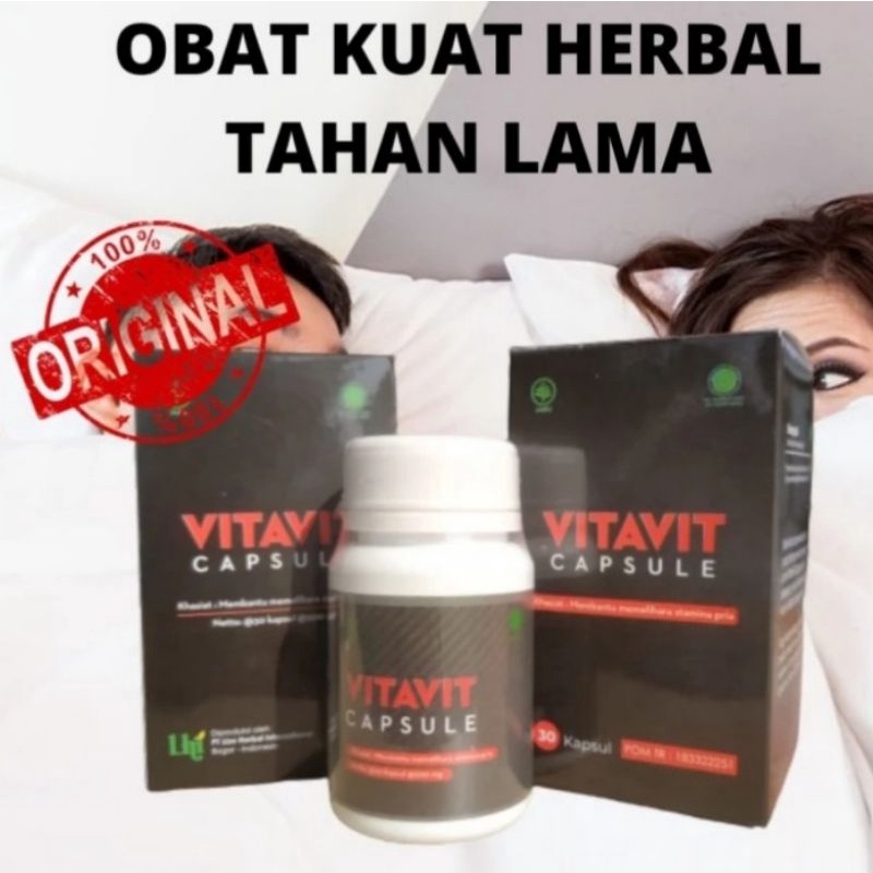 Vitavit Capsule Original Herbal Kuat Stamina Pria Terbukti Ampuh & Aman BPOM