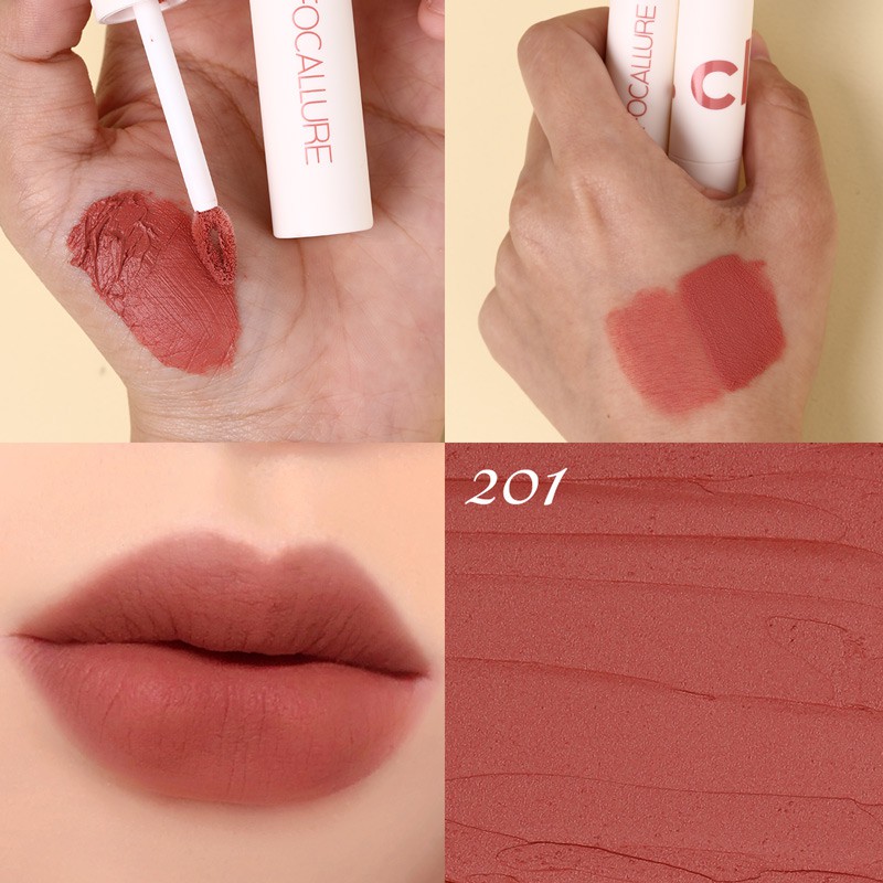 【BPOM】FOCALLURE Lipstik Cream Velvet-Mist Matte Lip Clay #JasmineMeetsRose Kosmetik Bibir-#201