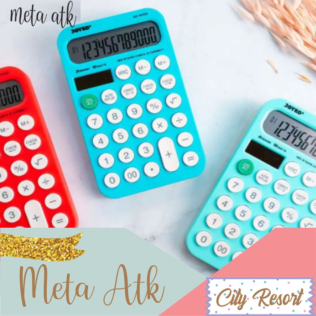 

Calculator Kalkulator Joyko CC-47CO 12 Digits Check Correct