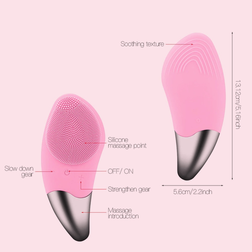 Facial Cleansing Brush Sonic Electric / Sikat Pembersih Wajah Electric