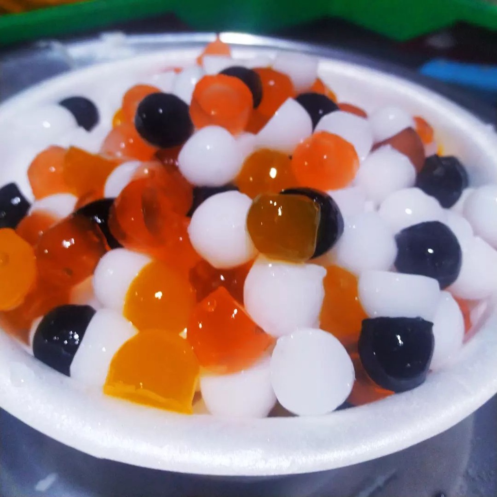 

jelly boba - jely bulet - jeli kelereng manohara - rainbow boba jelly
