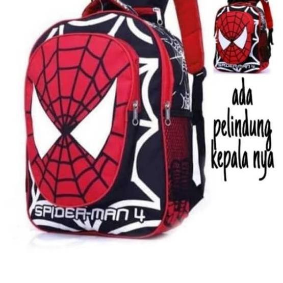 _ CTE TAS SPIDERMAN TAS KARAKTER ANAK SPIDERMAN TAS ANAK SEKOLAH RANGSEL SD 