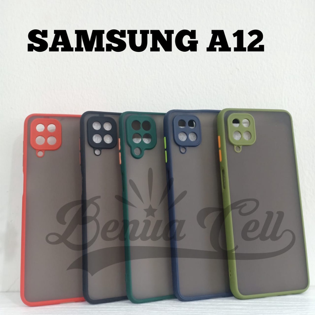 SOFTCASE SAMSUNG M12 A12 - CASE MATTE FULL COLOR SAMSUNG A12 NEW 2020 - BC