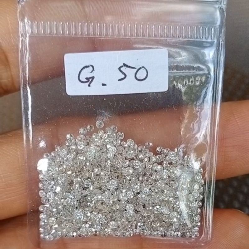 Natural diamond- berlian asli eropa ukuran gugur (pecah) 50 / 0,02 carat - berlian tabur eropa origi
