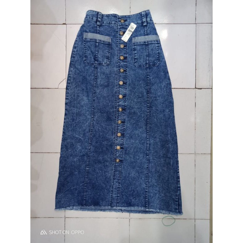 rok jeans sepan terbaru