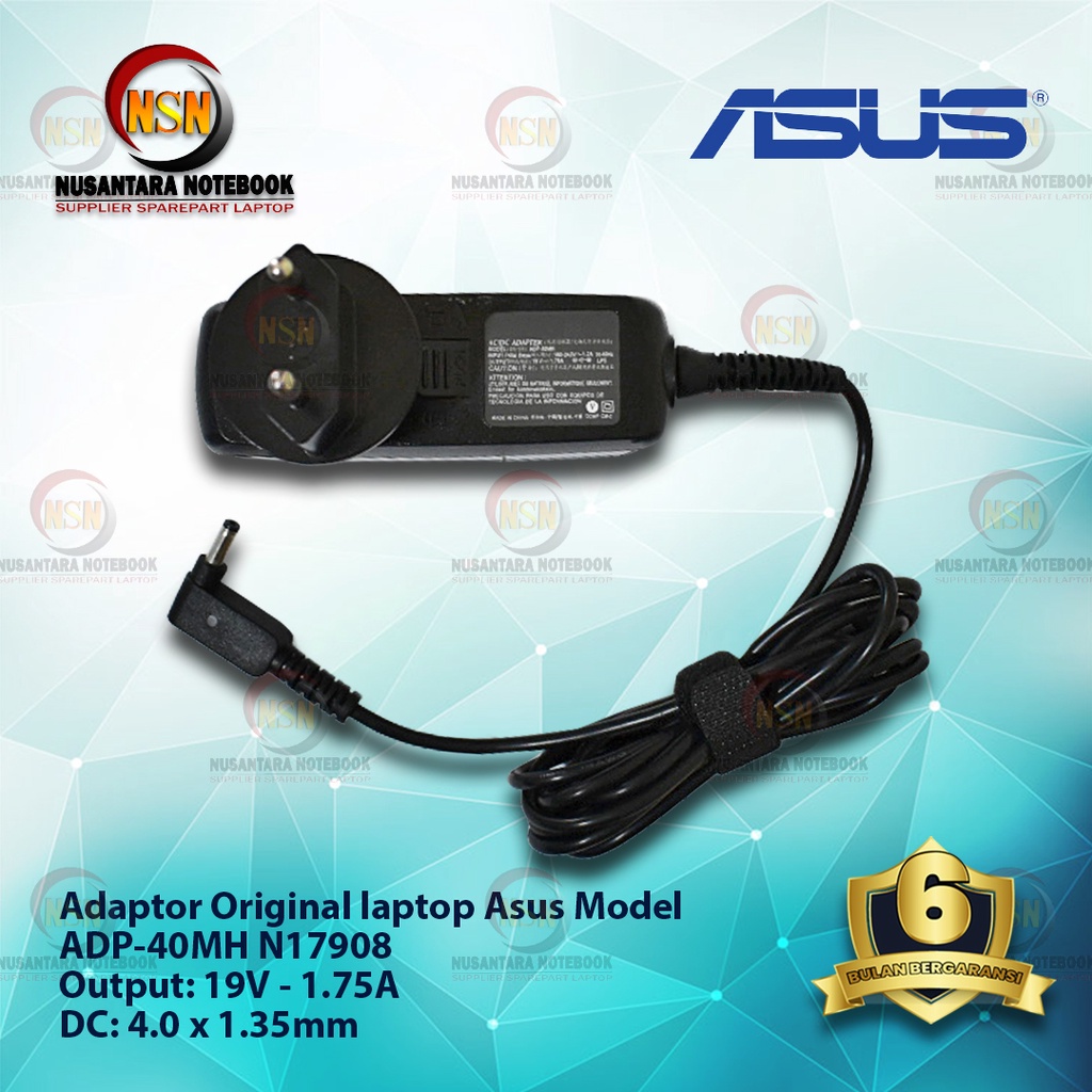 Adaptor Charger Laptop Asus ADP 40-MH 19V 1.75A DC : 4.0 X 1.35mm