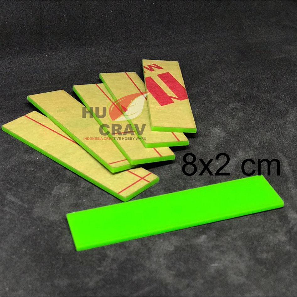 

AKRILIK NAME TAG / BAHAN PAPAN NAMA AKRILIK UK. 8 X 2 Cm,WARNA HIJAU