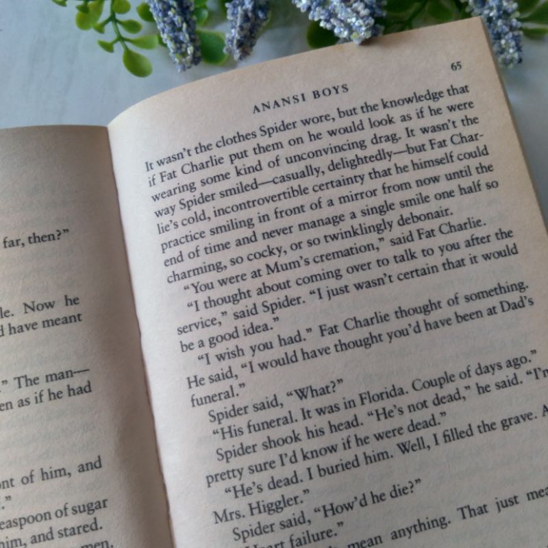 [ FIKSI ] Neil Gaiman Anansi Boys sandman Preloved Bahasa Inggris Original-4