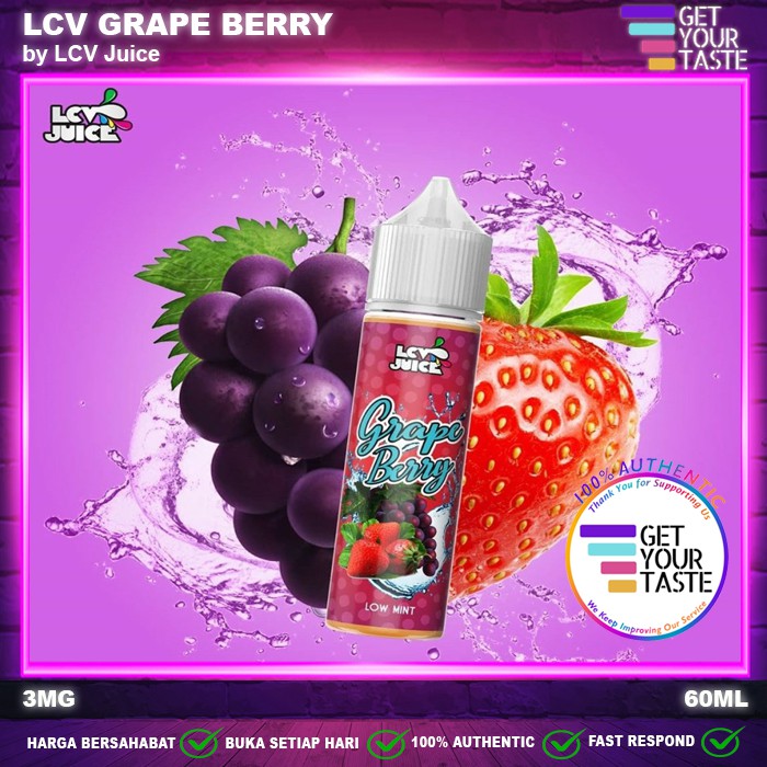 Liquid LCV Juice Grape Berry 60ML by LCV Juice - GrapeBerry GrapeBery