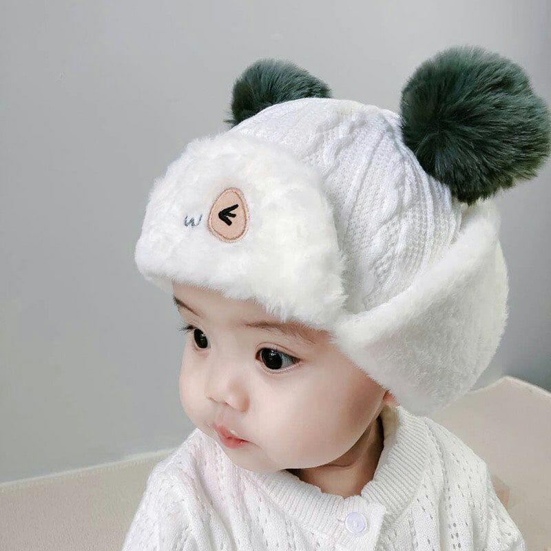 Topi Bayi Lucu - Topi Bulu Rajut Import M218