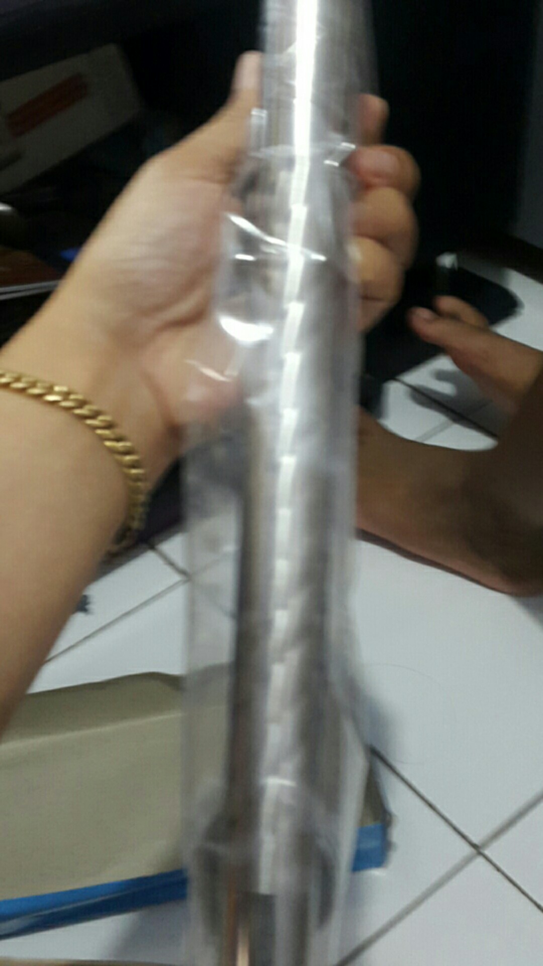 Handle Pintu Rumah 33 Cm Tarikan Pintu Bulat Gagang Pintu Suling Kunci Pintu Cowak Dof Stainles Ulir