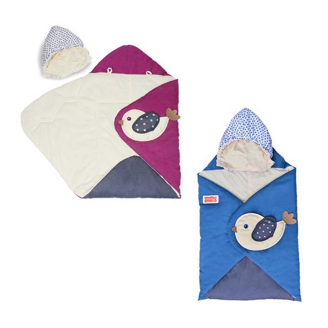 Dialogue Blanket Bayi Birdie Series DGB3112 - Selimut Topi Birdie Series